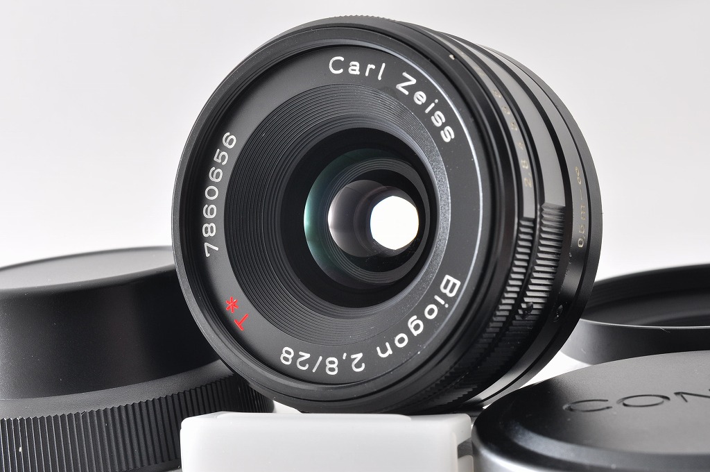 「高評価！」注目のレビュ Contax Carl Zeiss Biogon T* 28mm f/2.8 Black AF Lens for G1 レンズ(単焦点)